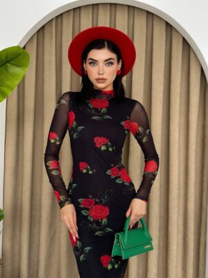 Rochie de seara lunga eleganta neagra